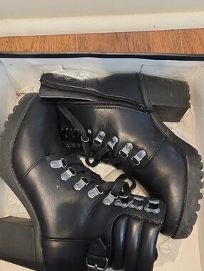 M.I.A. Annamaria Black Combat Boots Size  7.5